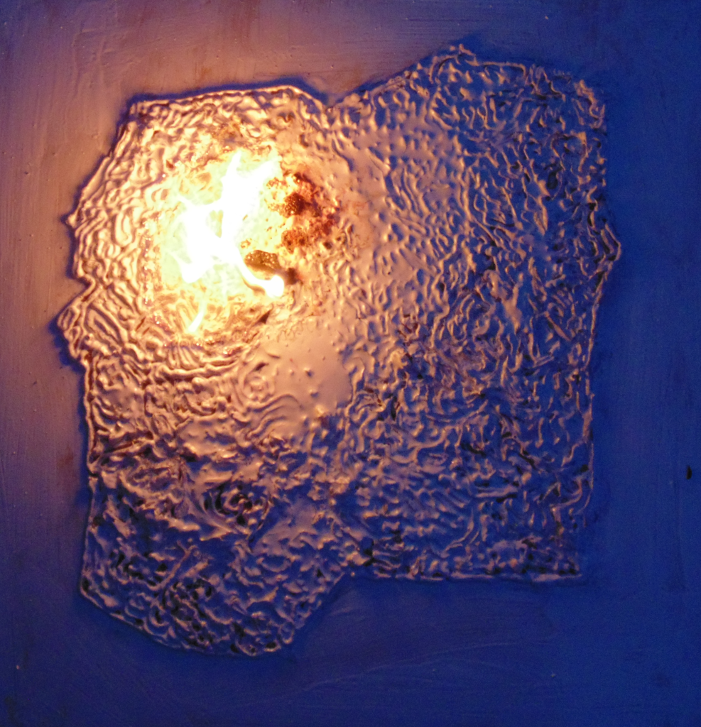 Głowa - Idol ,,Technika Mieszana Wymiar 40 x 40 cm 2014